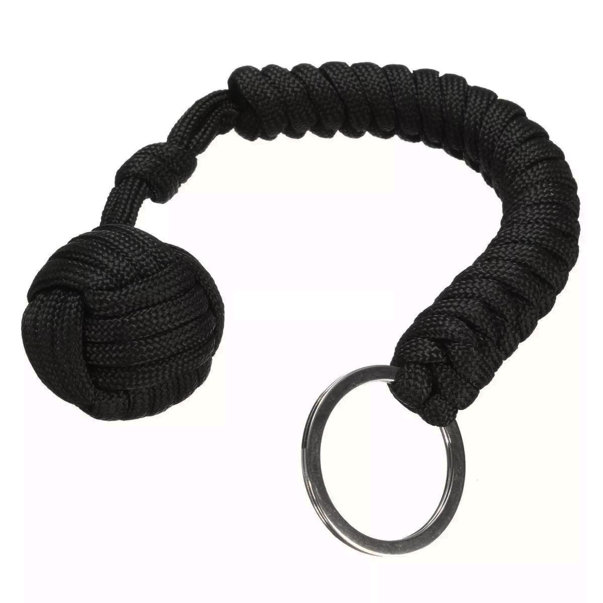 eStore  Paracord mit Selbstverteidigungsball - Schwarz 