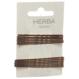 HERBA  gewellt, braun, 12 Stk., 6 + 6.5 cm 