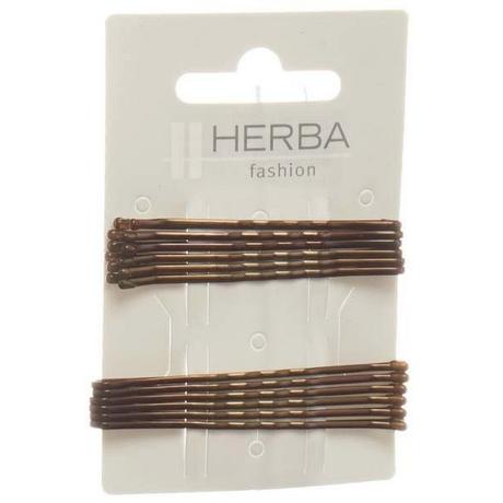 HERBA  gewellt, braun, 12 Stk., 6 + 6.5 cm 