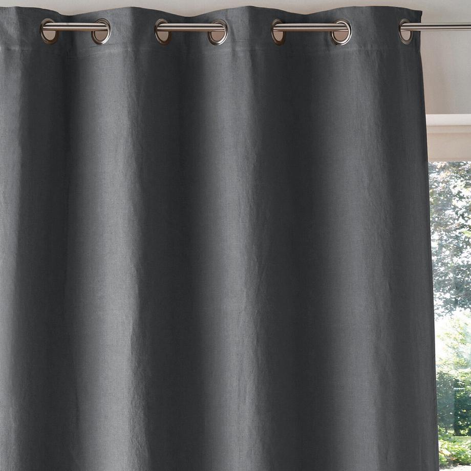 La Redoute Intérieurs  Rideau occultant lin lavé à oeillets Onega 