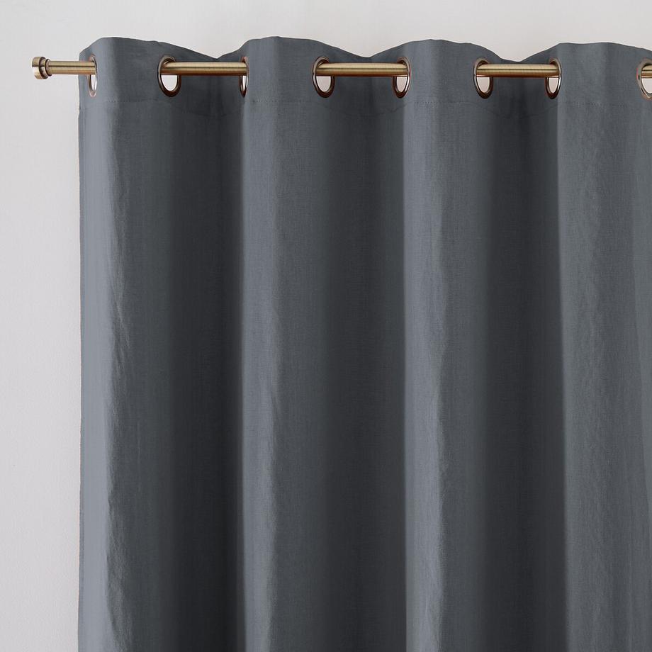 La Redoute Intérieurs  Rideau occultant lin lavé à oeillets Onega 