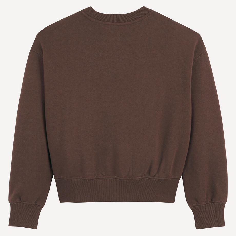 La Redoute Collections  Sweat col rond à message en molleton 