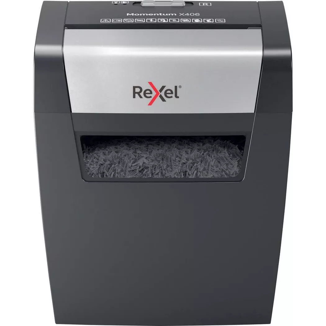 Rexel Momentum X406 Cross Cut Paper Shredder P4