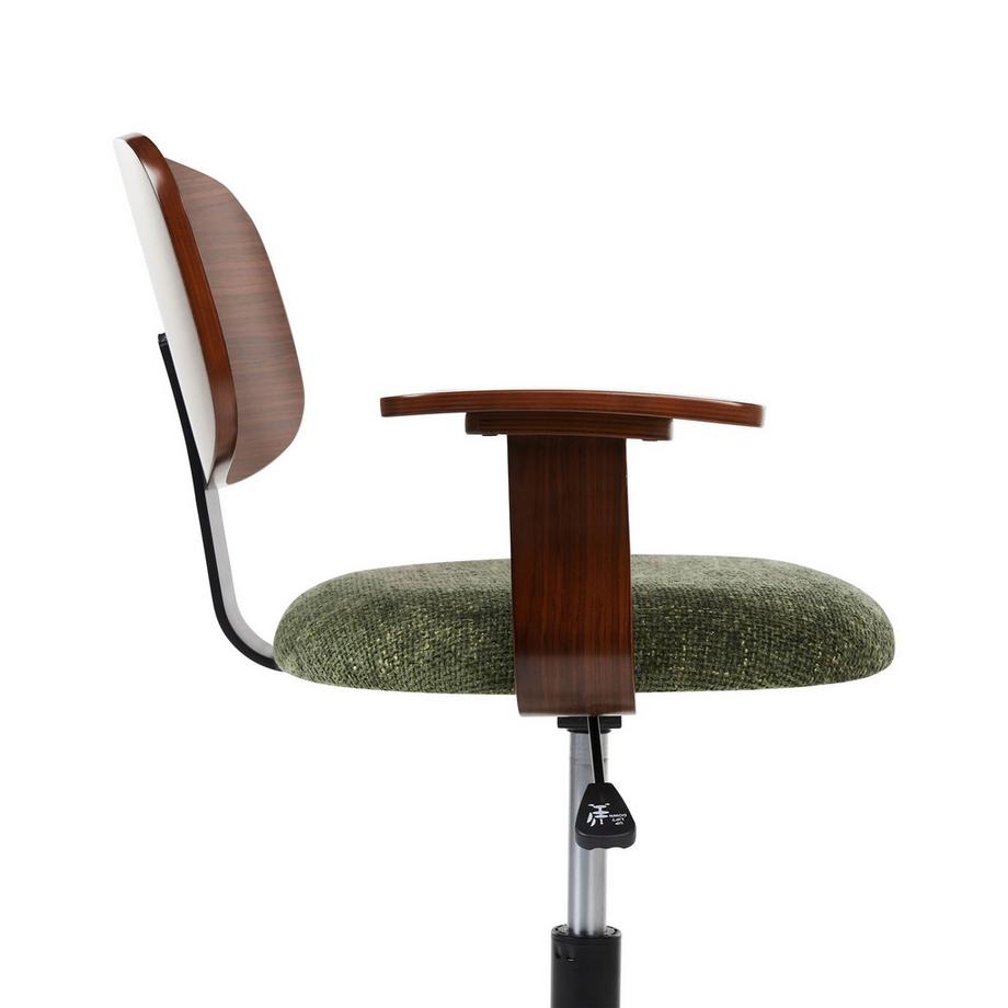 Beliani Chaise de bureau en Tissu chenille Rétro GUNNISON  