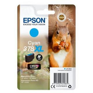 EPSON  Squirrel Singlepack Cyan 378XL Claria Photo HD Ink 