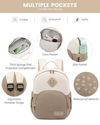 Only-bags.store Backpack, Waterproof Small Backpacks Bag 2 in 1 Daypack Elegant, Modern School Backpack Travel Backpack  