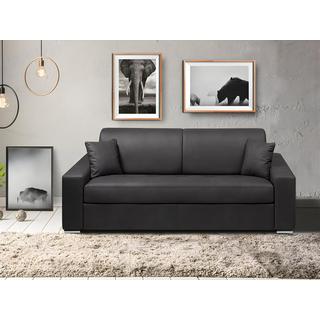 Vente-unique Schlafsofa 4Sitzer Stoff Liegefläche mit Lattenrost mit breiten LattenMatratze EMIR  