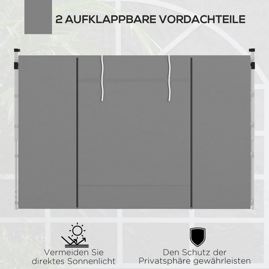 Outsunny Seitenteile für Pavillon  