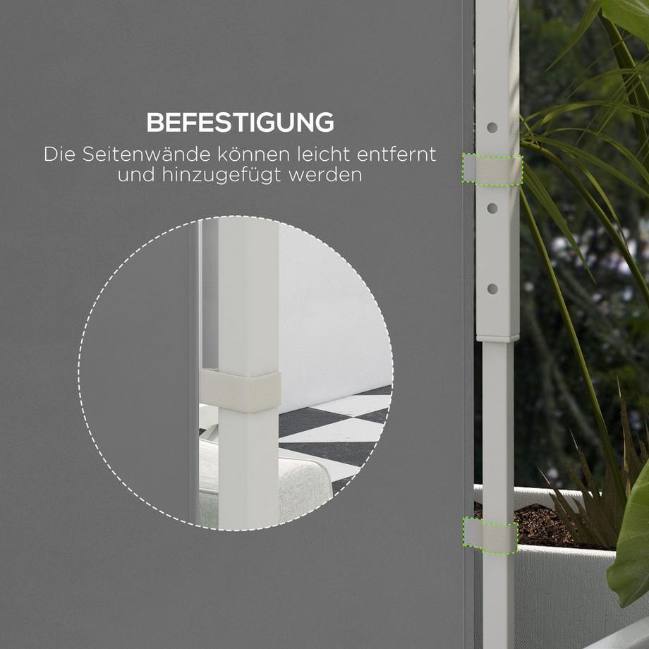 Outsunny Seitenteile für Pavillon  