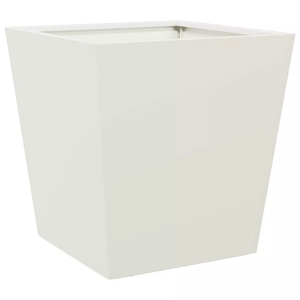 VidaXL - Jardinière acier, One Size, Blanc