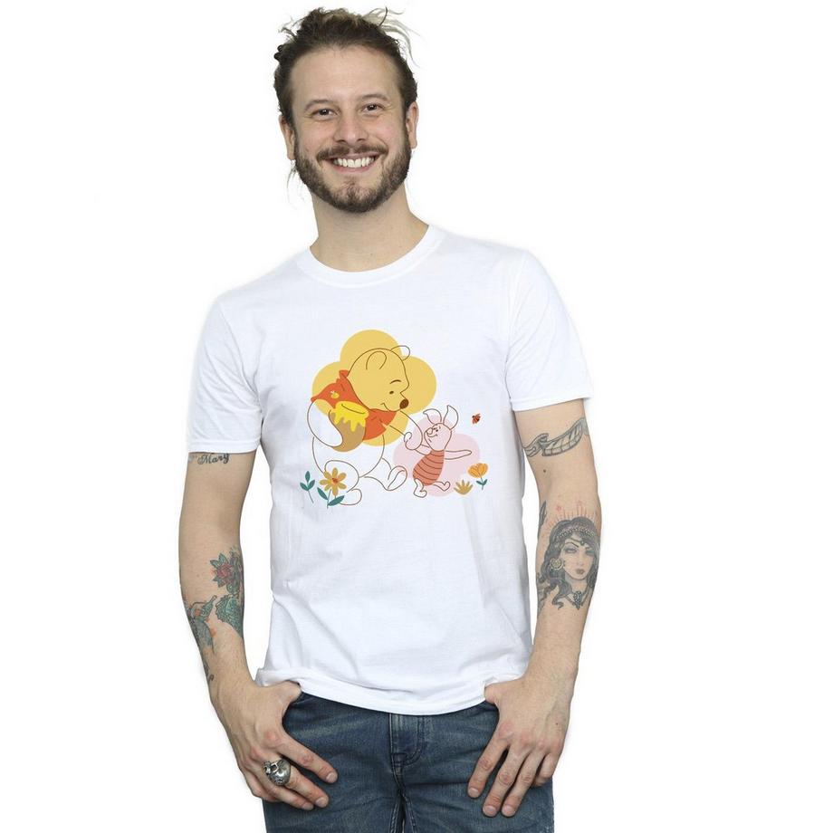Disney Winnie the Pooh e Pimpi T-Shirt con Stampa Grafica  