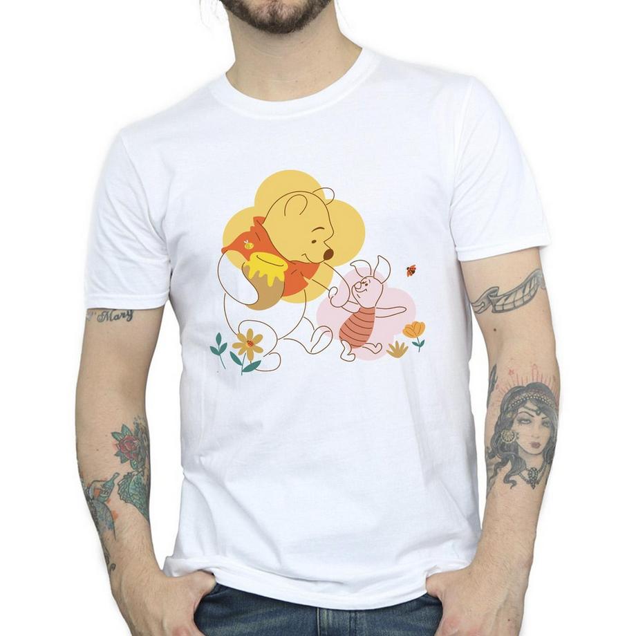 Disney Winnie the Pooh e Pimpi T-Shirt con Stampa Grafica  