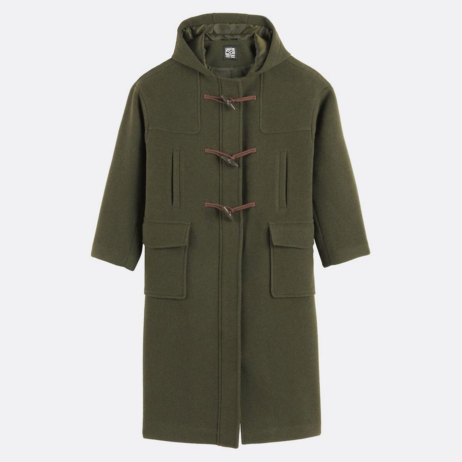 La Redoute Collections Long Duffle-coat à Capuche  