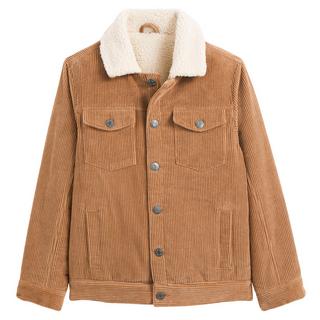 La Redoute Collections  Cordjacke mit Kragen aus Teddyfleece 