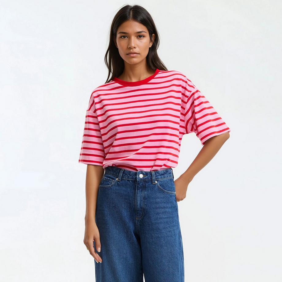 Gestreiftes Loose-Fit T-Shirt PAUL