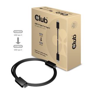 Club3D  USB Type-C Cable M/M 0.8Meter Active PD ~100Watt 4K60Hz 