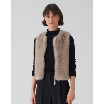 Gilet en fourrure Wondria Silhouette boxy