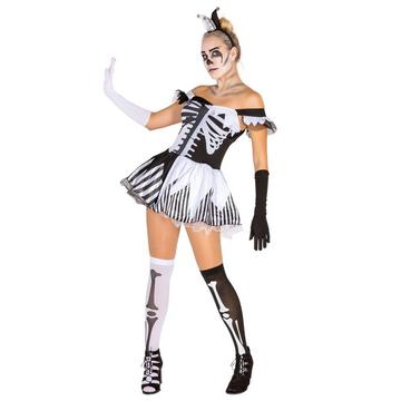Costume da donna - Black-White-Skeleton