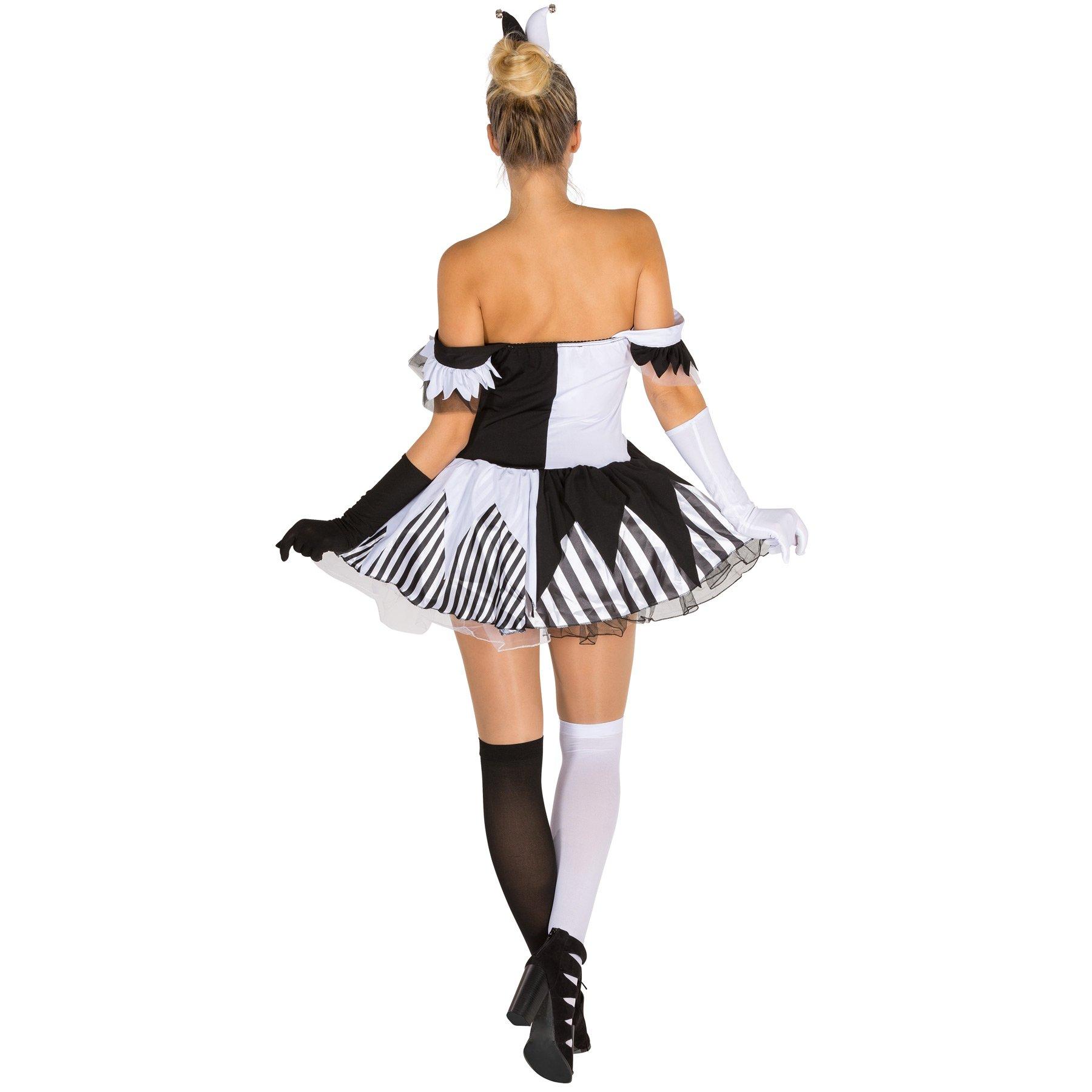 Tectake  Costume da donna - Black-White-Skeleton 