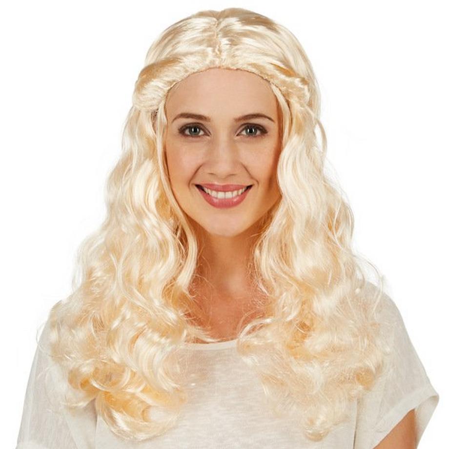 Tectake  Perruque  dame noble de cour Moyen-Âge 