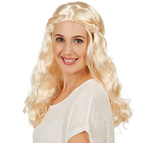 Tectake  Parrucca da donna - Nobile dama di corte medievale 