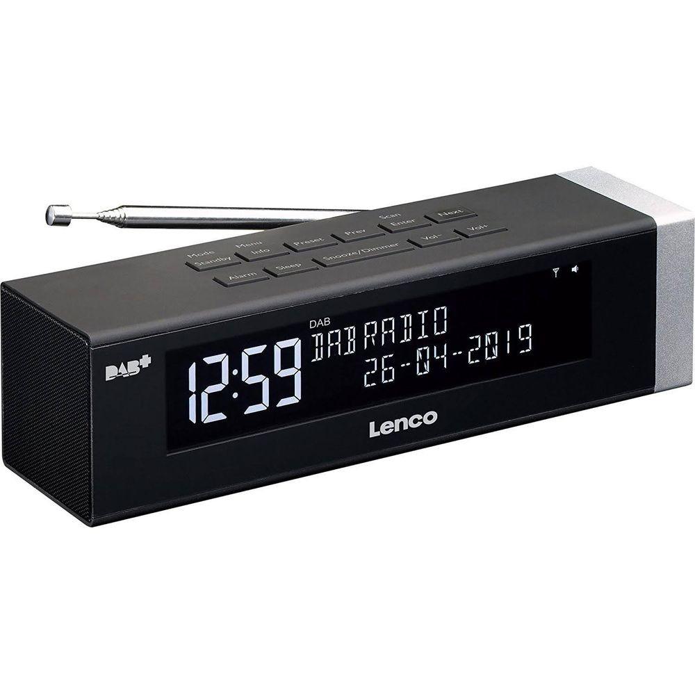 Lenco  CR-630BK DAB+/FM LCD Display 2x2WattAUXAlarmfunktion 