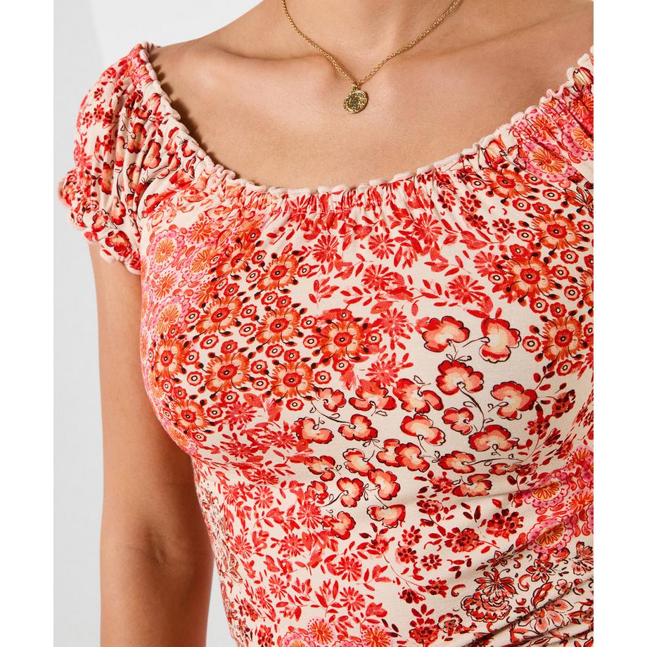 Joe Browns Top in Jersey Floreale Boho  