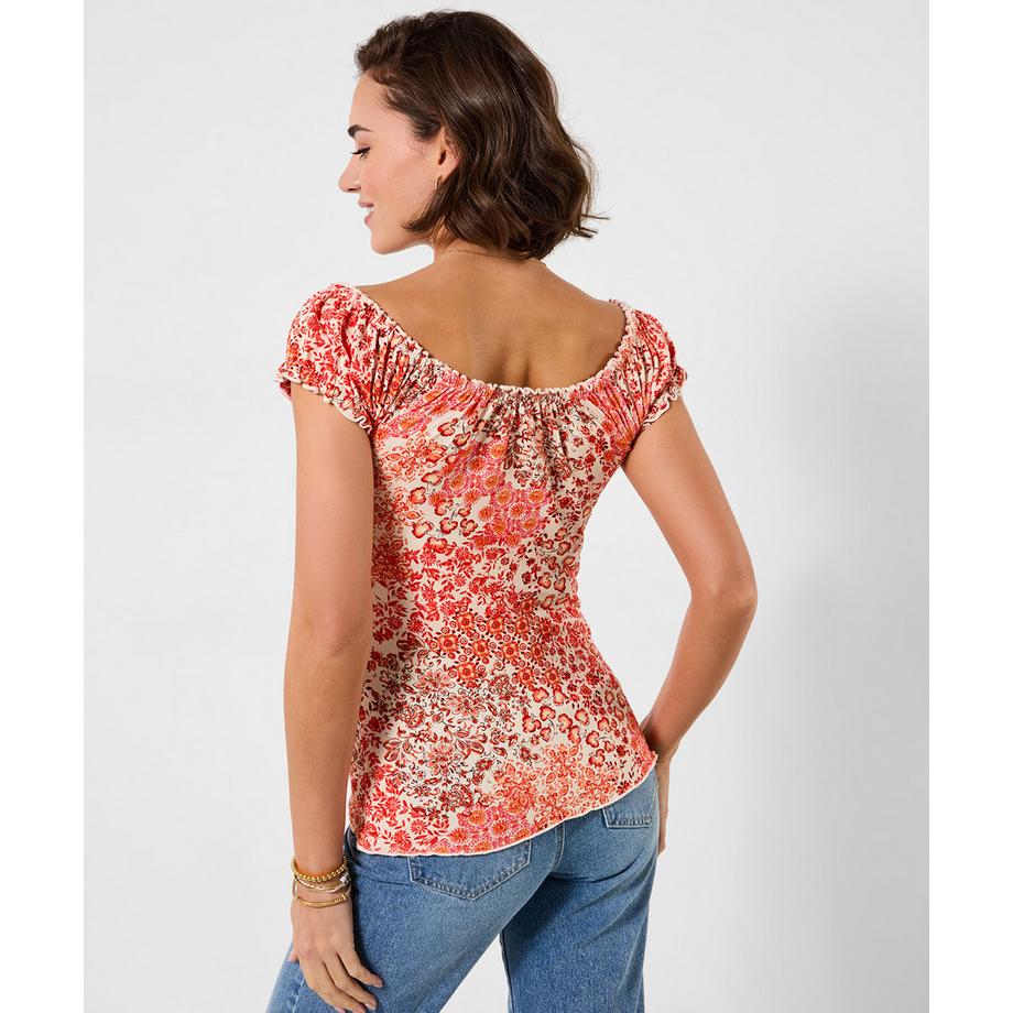 Joe Browns Top in Jersey Floreale Boho  