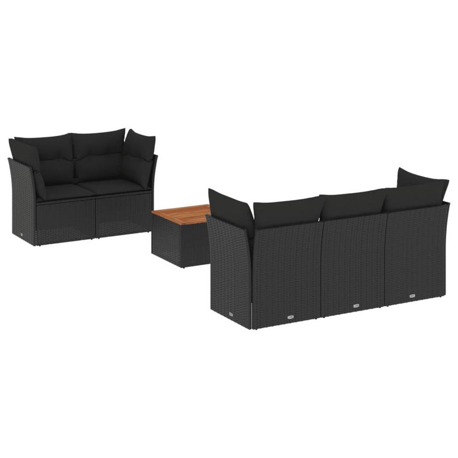 set divano da giardino Polirattan
