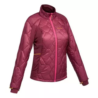 FORCLAZ  3-in-1-Jacke Damen wasserdicht Komfort bis -8 °C - Travel 500 pink Pink