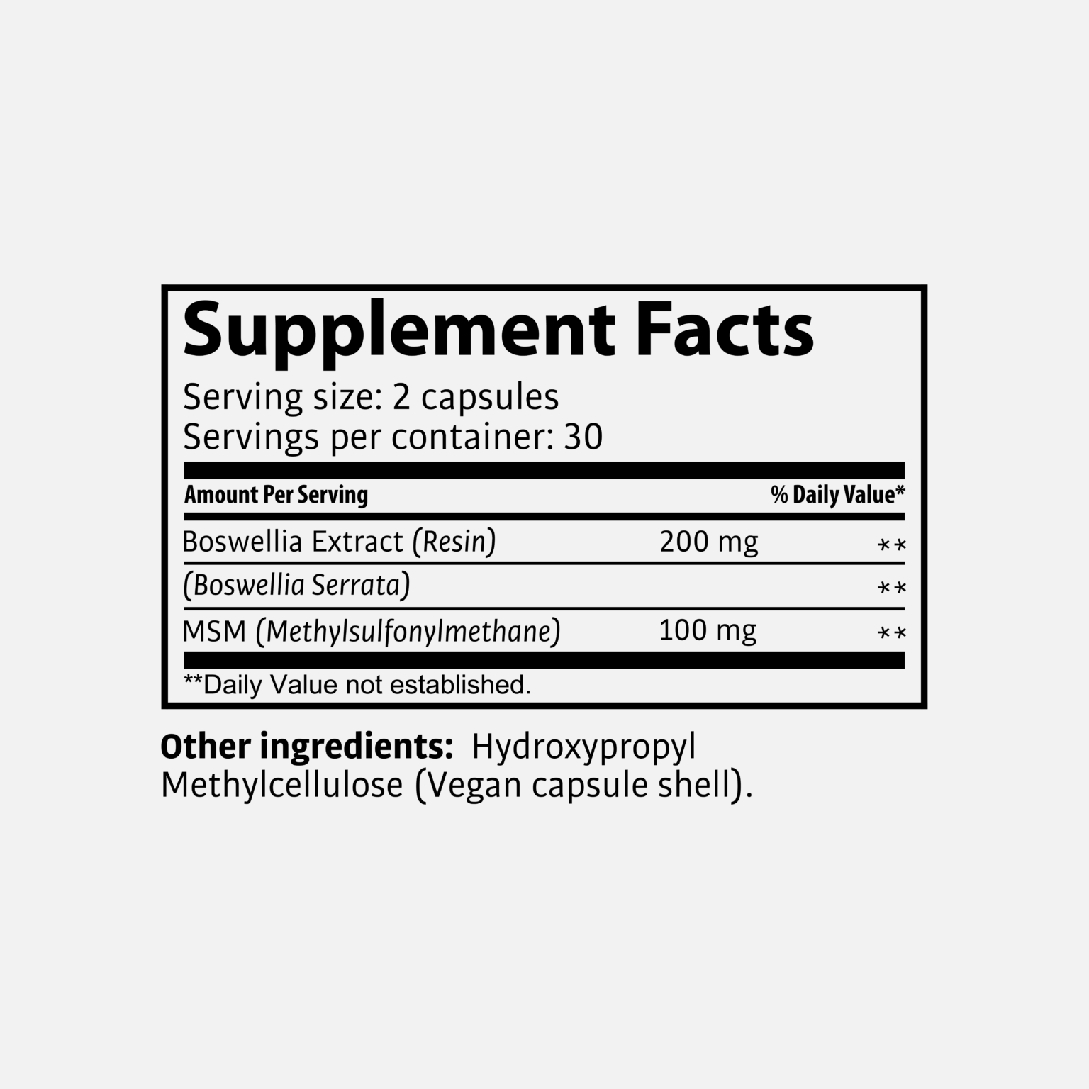 Tasnim  Gelenk Forte ESL – Knochenstark – Boswelia Extrakt (Weihrauch) + MSM – 60 Kapseln 