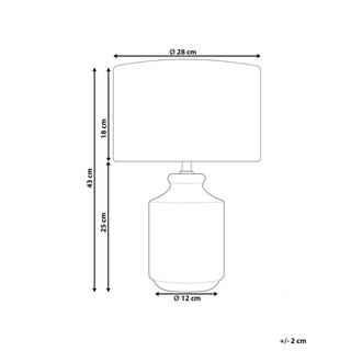 Beliani Lampada da tavolo en Ceramica Moderno ESPERANCE  