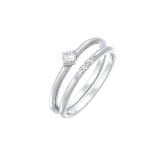 Elli  Ring Zirkonia Solitär Trend Set 925 Silber 