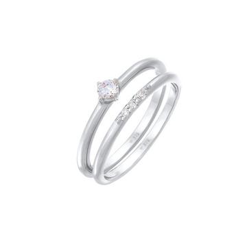 Ring Zirkonia Solitär Trend Set 925 Silber