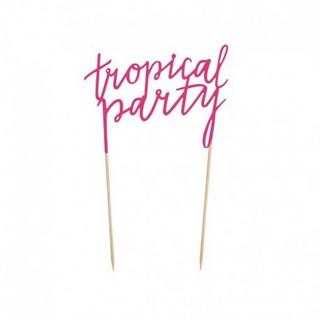 PartyDeco Cake Topper Tropical Party  