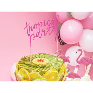 PartyDeco Cake Topper Tropical Party  