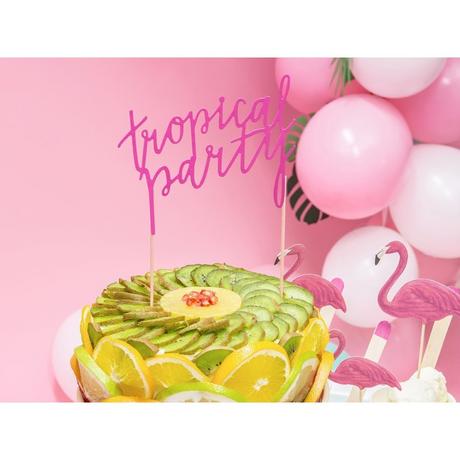 PartyDeco Cake Topper Tropical Party  