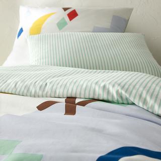 La Redoute Intérieurs Set biancheria da letto Olias 50% cotone riciclato  
