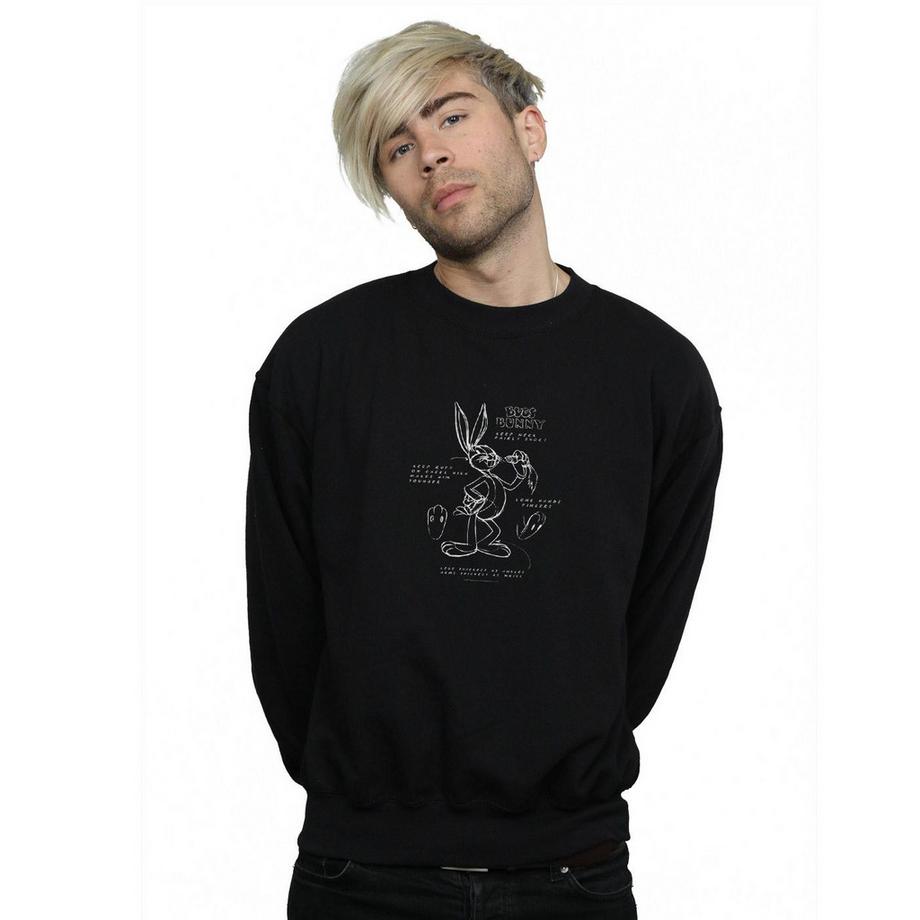 LOONEY TUNES Bugs Bunny Blueprint Sweatshirt  