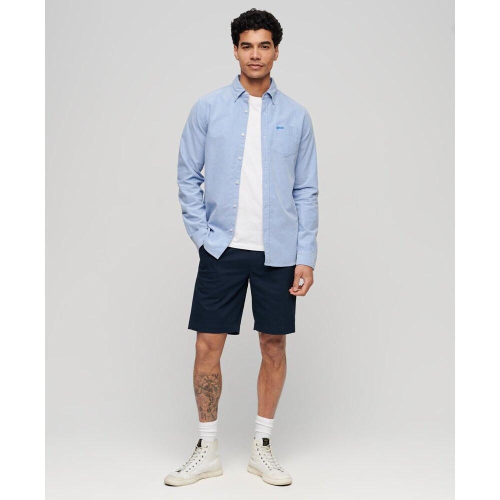 Superdry Bio-Baumwolle Oxford Langarmshirt  