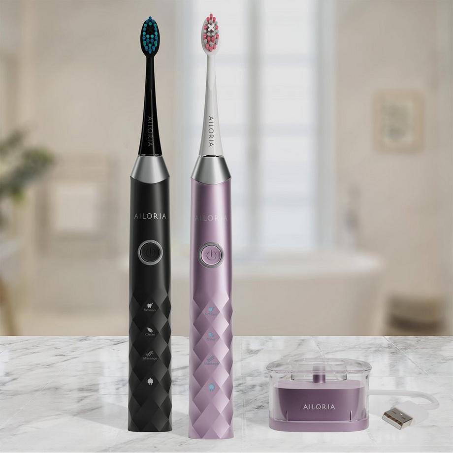 AILORIA SHINE BRIGHT SET USB-Schallzahnbürste  