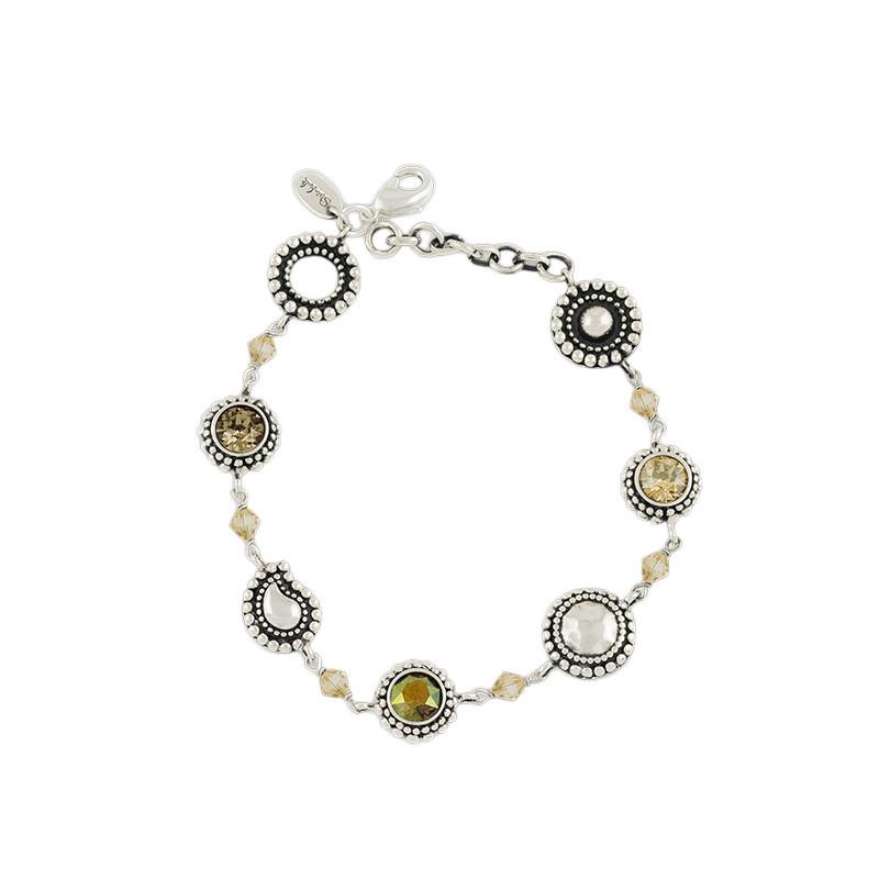 Steinkult  Bracelet avec pierres en cristal "Sheila" 