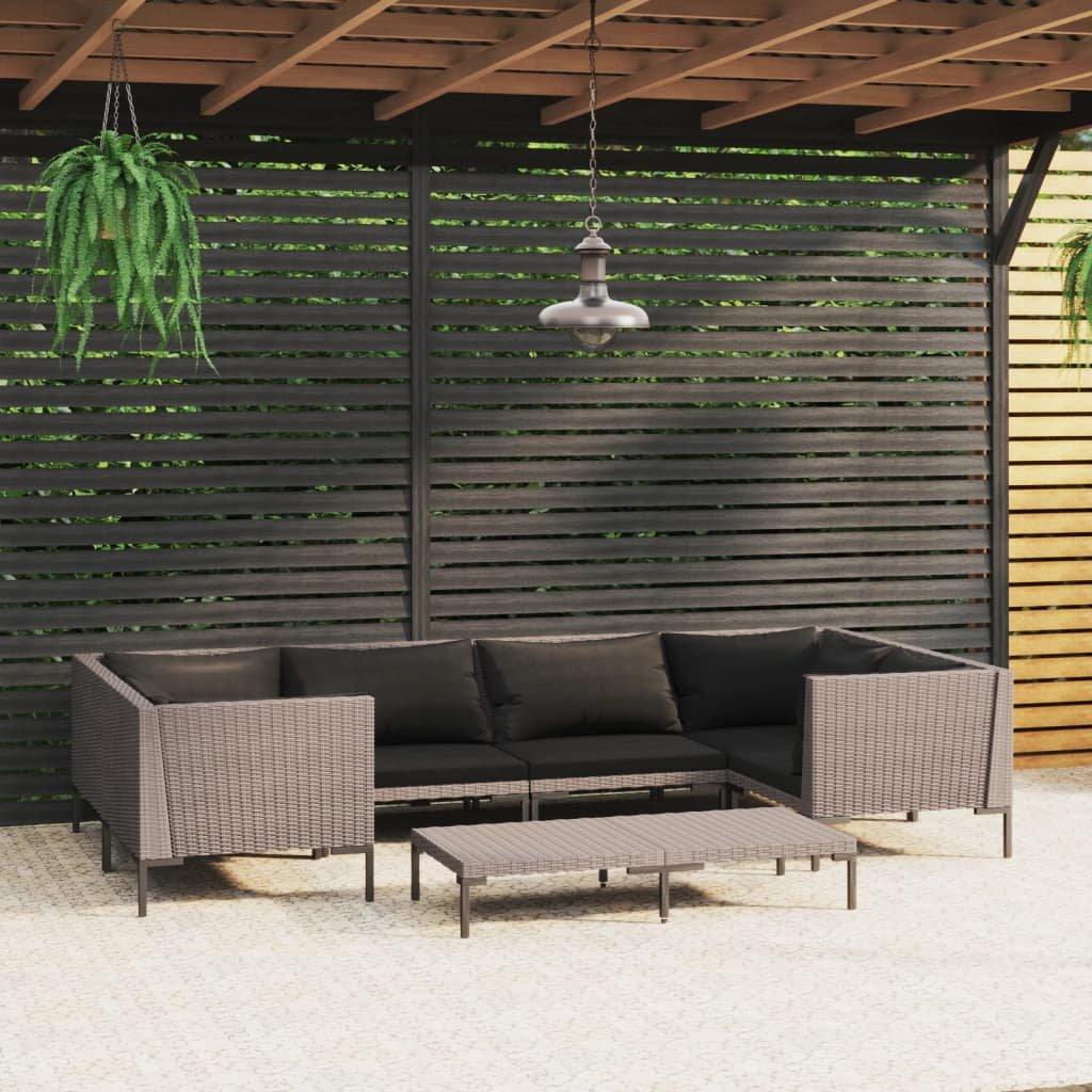 VidaXL Garten-lounge-set poly-rattan  