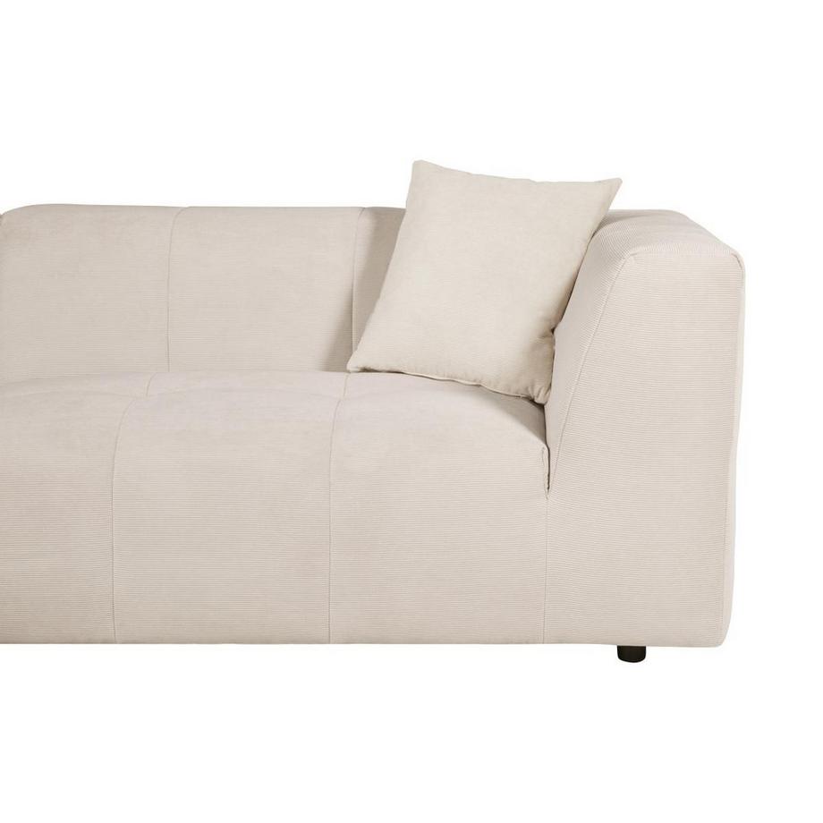 Maison Céphy Divano in Velluto a coste Beige - Angolo a sinistra - NAEMIA di Maison Céphy  