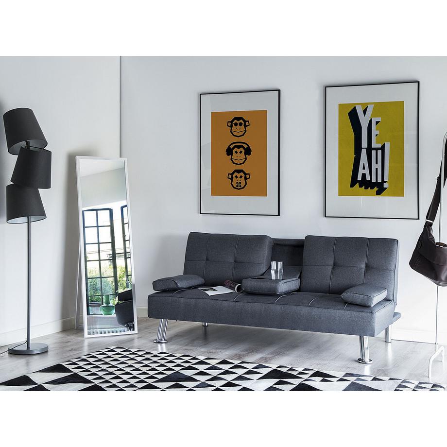 Beliani Divano letto en Tessuto Moderno ROXEN  