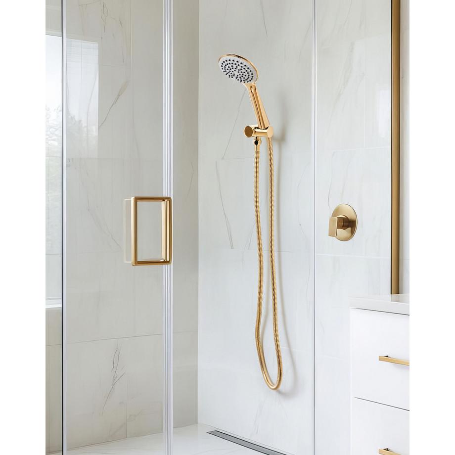 Beliani Kit de pommeau de douche avec tuyau flexible en ABS (matière synthétique durable) Traditionnel TARMA  