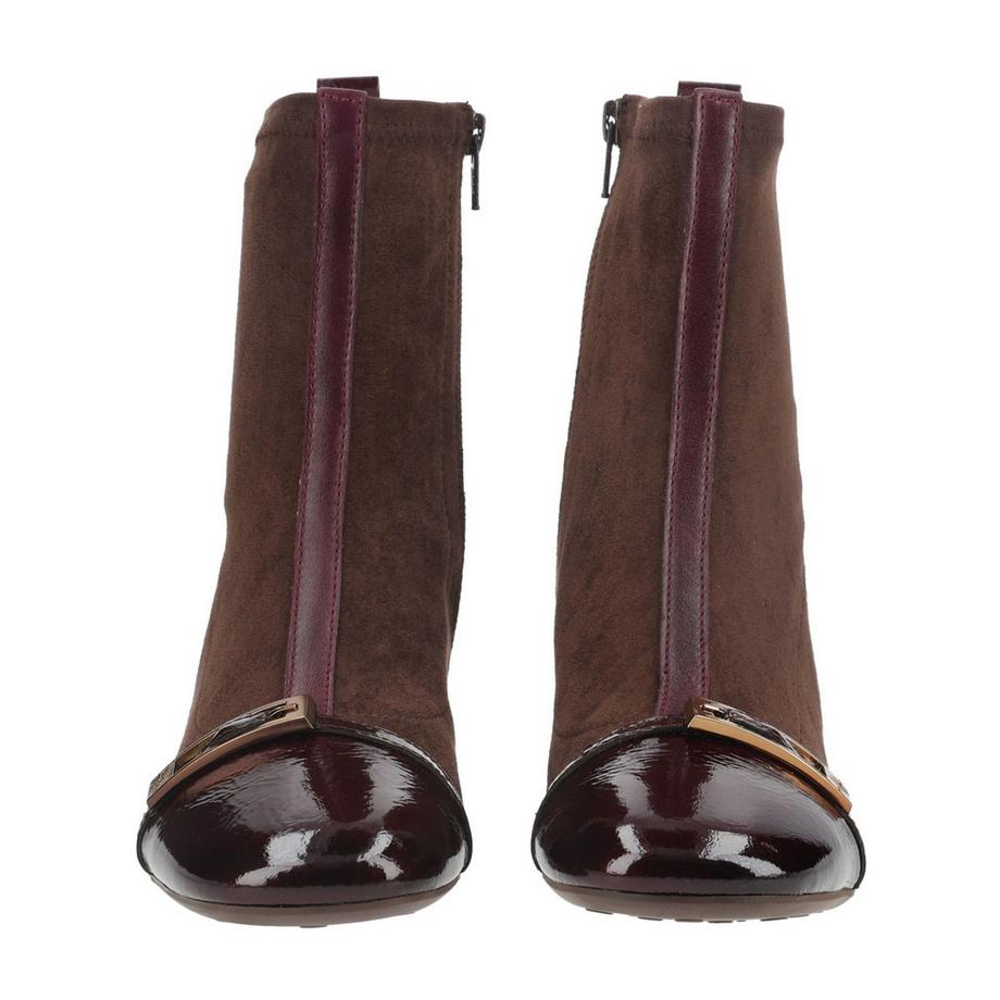 Hispanitas Bottines avec bout brillant et talon bloc  