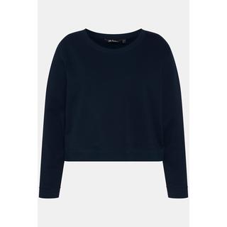 Ulla Popken  Sweat-shirt, court, oversize, col rond, manches longues 