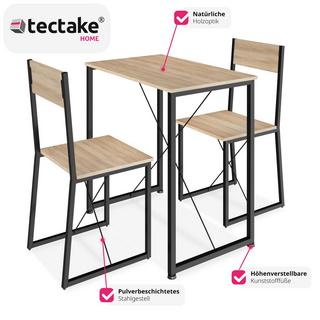 Tectake Ensemble de salle à manger MARGATE  