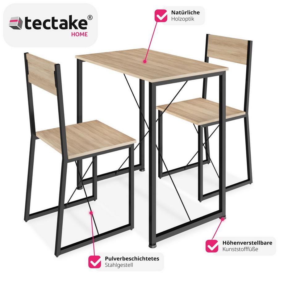 Tectake Set di mobili Margate 3 pezzi  